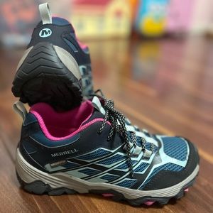 Girls Merrell Moab Waterproof Hiking Schoes